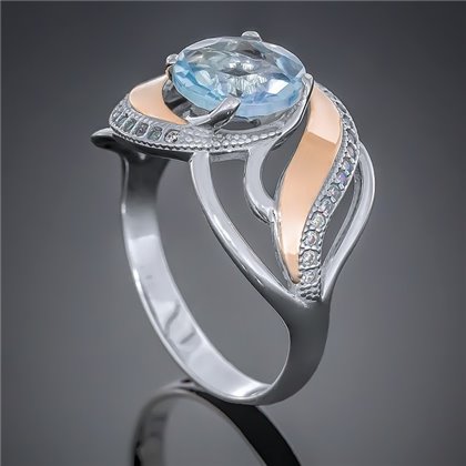 Перстень 420 топаз Rh Timofeev