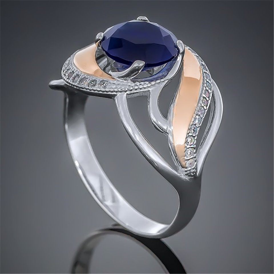 Перстень 420 альпініт синій Rh Timofeev