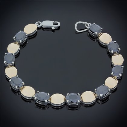 Браслет 477 цирконій чорний Rh Timofeev