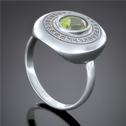 Перстень 415 хризоліт Rh Timofeev