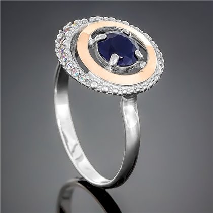 Перстень 409 альпініт синій Rh Timofeev