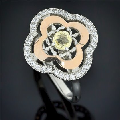 Перстень 408 цитрин Rh Timofeev