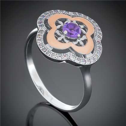 Перстень 408 аметист Rh Timofeev